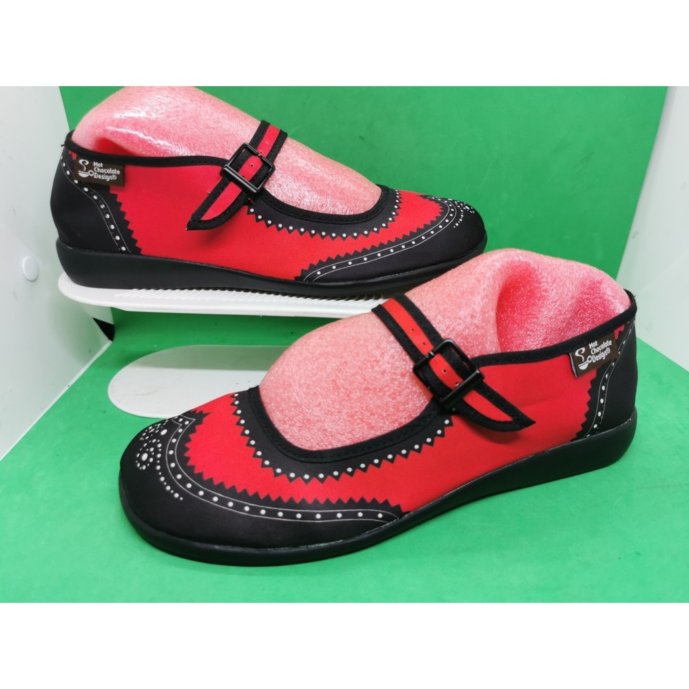 Hot Chocolate Design Chocolaticas Havana Mary Jane Flats Shoes Sz 39 US 9 NWOB - Picture 2 of 16